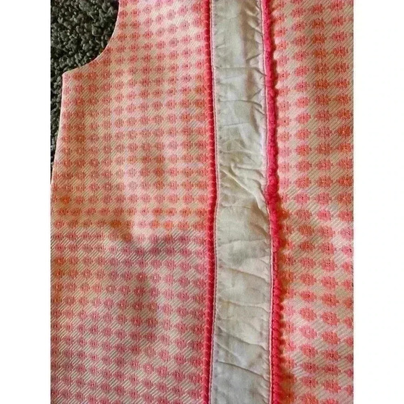 Janie and Jack Girls Peach Geo Print Riviera Vacation Dress Size 4 - Picture 3 of 4
